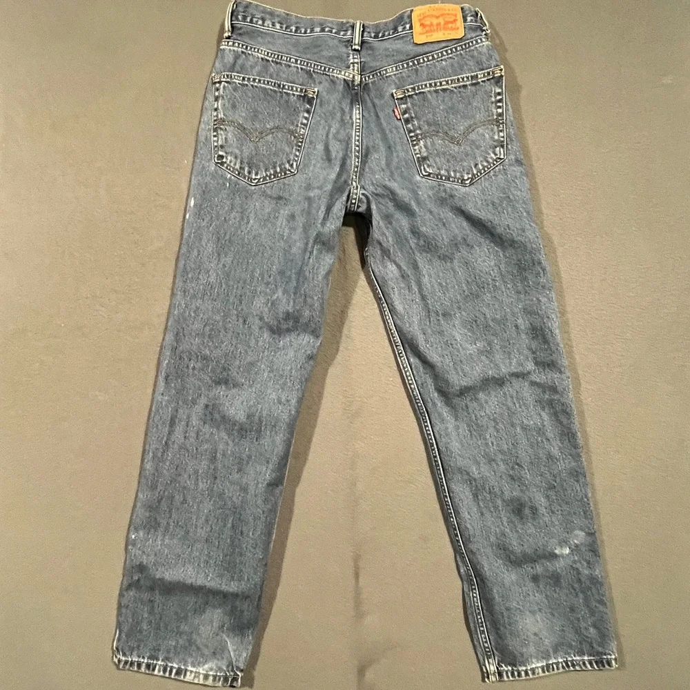 Levi's 550 Original Fit Work Grunge Jeans‎ Mens Blue Medium Wash Denim W34 L32